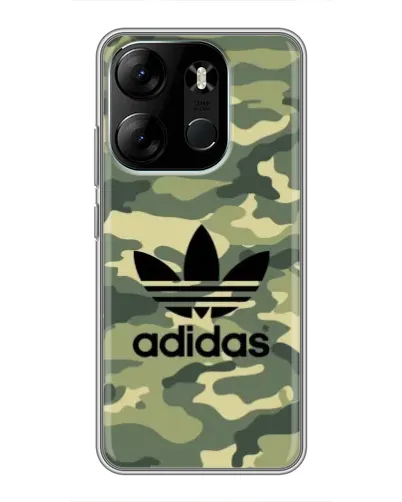 Чохол для TECNO Spark Go 2023 (BF7) з картинкою «Мілітарі стиль Adidas»