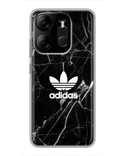 Чохол для TECNO Spark Go 2023 (BF7) з картинкою «Білий мармур Adidas»