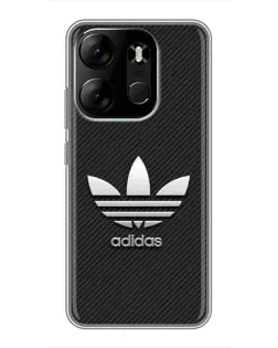 Чохол для TECNO Spark Go 2023 (BF7) з картинкою «Adidas Карбонова текстура»