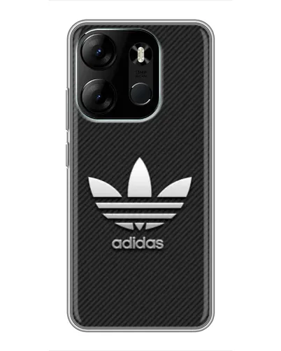 Чохол для TECNO Spark Go 2023 (BF7) з картинкою «Adidas Карбонова текстура»