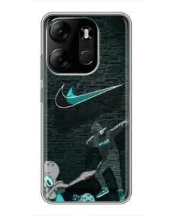 Чохол для TECNO Spark Go 2023 (BF7) з картинкою «Спортивний арт Nike» Чохол для TECNO Spark Go 2023 (BF7) з картинкою «Спортивний арт Nike»