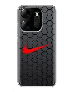 Чохол для TECNO Spark Go 2023 (BF7) з картинкою «Nike — карбонова сітка» Чохол для TECNO Spark Go 2023 (BF7) з картинкою «Nike — карбонова сітка»
