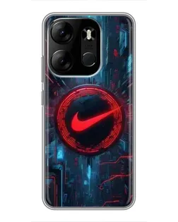 Чехол для TECNO Spark Go 2023 (BF7) с картинкой «Техногенный стиль Nike» Чехол для TECNO Spark Go 2023 (BF7) с картинкой «Техногенный стиль Nike»