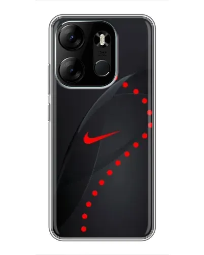 Чехол для TECNO Spark Go 2023 (BF7) с картинкой «Абстрактный дизайн Nike»