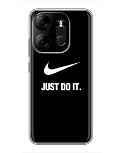 Чехол для TECNO Spark Go 2023 (BF7) с картинкой «Классический принт Nike» Чехол для TECNO Spark Go 2023 (BF7) с картинкой «Классический принт Nike»