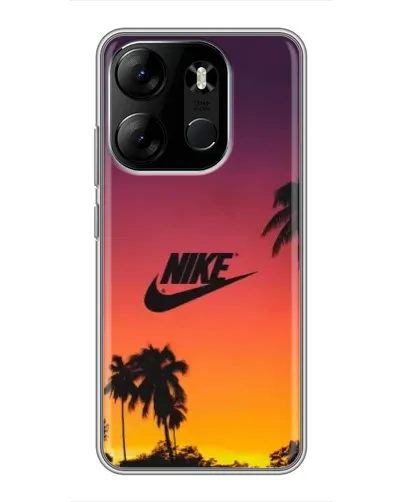 Чехол для TECNO Spark Go 2023 (BF7) с картинкой «Nike на закате солнца»