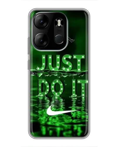 Чехол для TECNO Spark Go 2023 (BF7) с картинкой «Зеленый неоновый Nike»