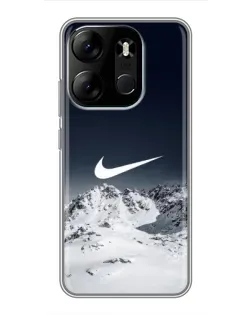 Чехол для TECNO Spark Go 2023 (BF7) с картинкой «Nike — зимние горы» Чехол для TECNO Spark Go 2023 (BF7) с картинкой «Nike — зимние горы»