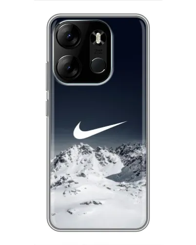 Чехол для TECNO Spark Go 2023 (BF7) с картинкой «Nike — зимние горы»