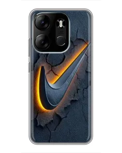 Чехол для TECNO Spark Go 2023 (BF7) с картинкой «Объемный логотип Найк» Чехол для TECNO Spark Go 2023 (BF7) с картинкой «Объемный логотип Найк»