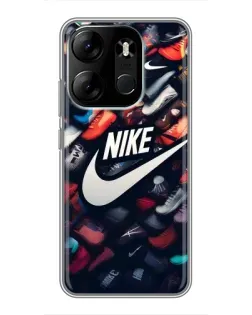Чехол для TECNO Spark Go 2023 (BF7) с картинкой «Коллекция кроссовок Nike» Чехол для TECNO Spark Go 2023 (BF7) с картинкой «Коллекция кроссовок Nike»
