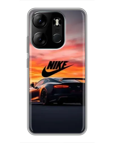Чехол для TECNO Spark Go 2023 (BF7) с картинкой «Nike и суперкар»