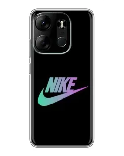 Чехол для TECNO Spark Go 2023 (BF7) с картинкой «Nike — городская ночь» Чехол для TECNO Spark Go 2023 (BF7) с картинкой «Nike — городская ночь»