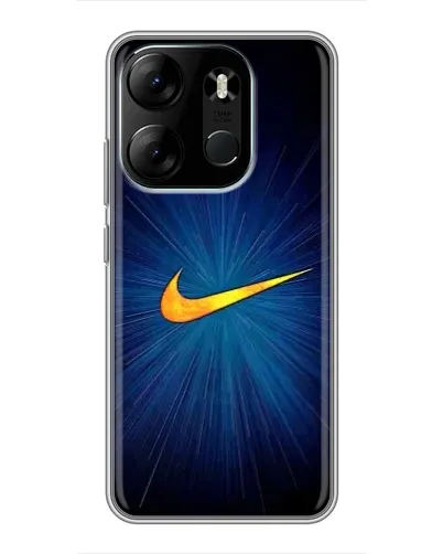 Чехол для TECNO Spark Go 2023 (BF7) с картинкой «Синий пульс Nike» Чехол для TECNO Spark Go 2023 (BF7) с картинкой «Синий пульс Nike»