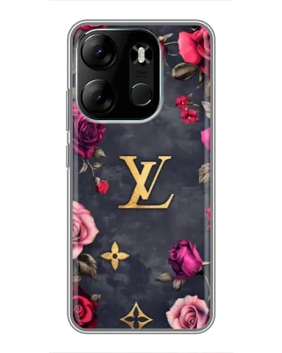 Чохол для TECNO Spark Go 2023 (BF7) з картинкою «Квітковий Louis Vuitton» Чохол для TECNO Spark Go 2023 (BF7) з картинкою «Квітковий Louis Vuitton»