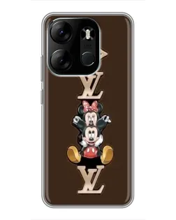 Чохол для TECNO Spark Go 2023 (BF7) з картинкою «LV та Міккі Маус»