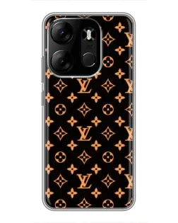 Чохол для TECNO Spark Go 2023 (BF7) з картинкою «Золота монограма LV»