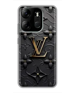 Чохол для TECNO Spark Go 2023 (BF7) з картинкою «Шкіряна текстура LV»