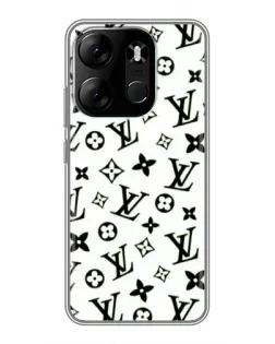Чохол для TECNO Spark Go 2023 (BF7) з картинкою «Монохромний хаос LV»