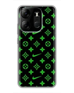 Чохол для TECNO Spark Go 2023 (BF7) з картинкою «Неоновий принт LV»