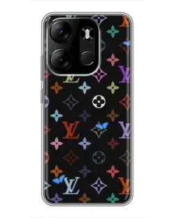 Чохол для TECNO Spark Go 2023 (BF7) з картинкою «Кольорова монограма LV»