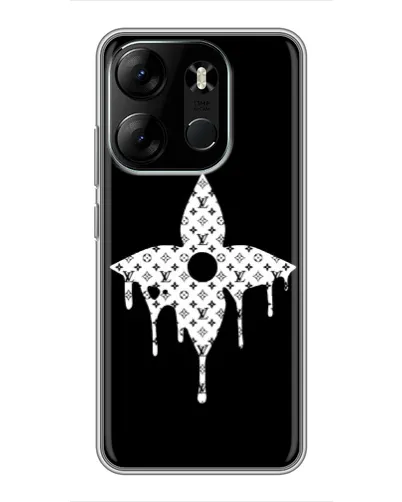 Чохол для TECNO Spark Go 2023 (BF7) з картинкою «Квіткова монограма» Чохол для TECNO Spark Go 2023 (BF7) з картинкою «Квіткова монограма»