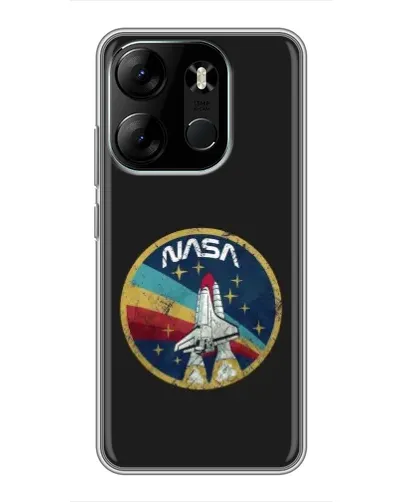 Чехол для TECNO Spark Go 2023 (BF7) с картинкой «NASA — эмблема миссии» Чехол для TECNO Spark Go 2023 (BF7) с картинкой «NASA — эмблема миссии»