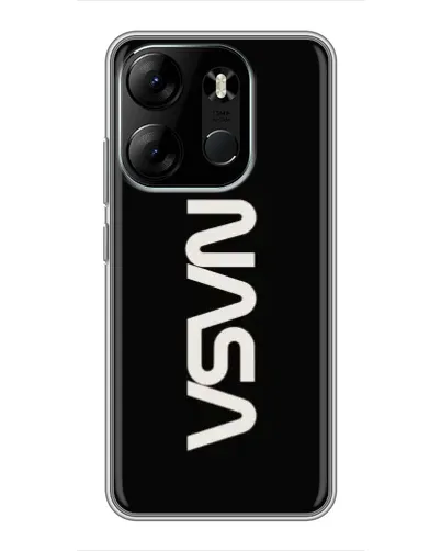 Чехол для TECNO Spark Go 2023 (BF7) с картинкой «NASA — вертикальный логотип» Чехол для TECNO Spark Go 2023 (BF7) с картинкой «NASA — вертикальный логотип»