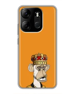 Чохол для TECNO Spark Go 2023 (BF7) з картинкою «Золота мавпа Bored Ape» Чохол для TECNO Spark Go 2023 (BF7) з картинкою «Золота мавпа Bored Ape»