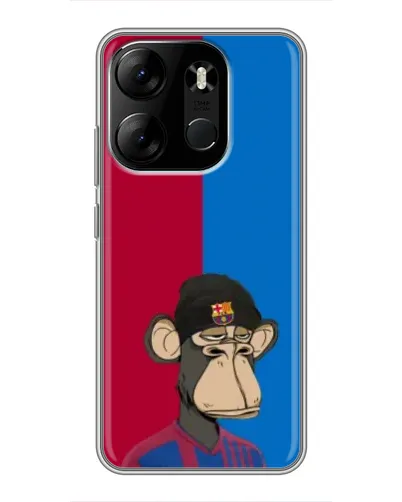 Чехол для TECNO Spark Go 2023 (BF7) с картинкой «Bored Ape — фанат Барсы» Чехол для TECNO Spark Go 2023 (BF7) с картинкой «Bored Ape — фанат Барсы»