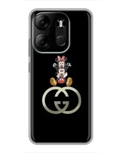 Чохол для TECNO Spark Go 2023 (BF7) з картинкою «Мінні Маус на лого»