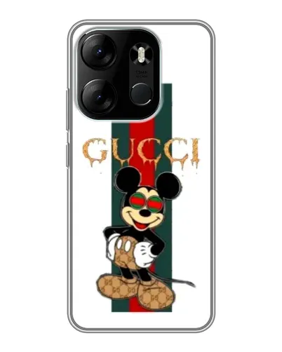Чохол для TECNO Spark Go 2023 (BF7) з картинкою «Міккі Маус Gucci — смуги» Чохол для TECNO Spark Go 2023 (BF7) з картинкою «Міккі Маус Gucci — смуги»
