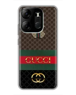 Чохол для TECNO Spark Go 2023 (BF7) з картинкою «Gucci — брендований десерт»