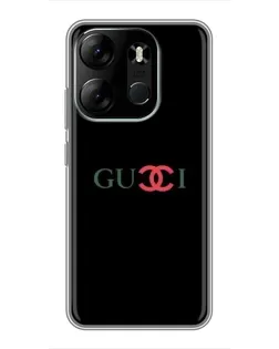 Чохол для TECNO Spark Go 2023 (BF7) з картинкою «Gucci — червоний градієнт»