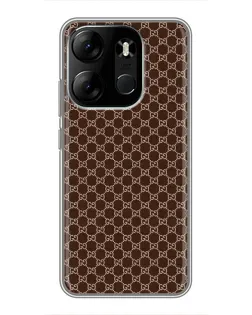 Чохол для TECNO Spark Go 2023 (BF7) з картинкою «Gucci — шоколадна сітка»
