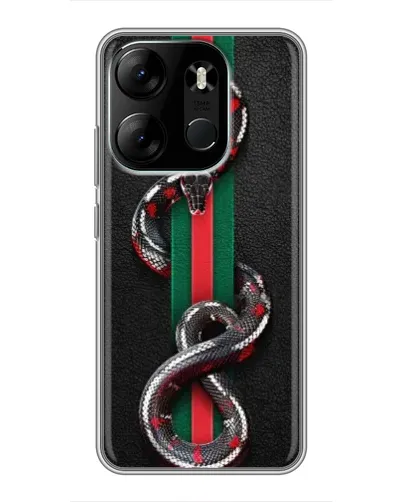 Чехол для TECNO Spark Go 2023 (BF7) с картинкой «Gucci — змея на полосе» Чехол для TECNO Spark Go 2023 (BF7) с картинкой «Gucci — змея на полосе»