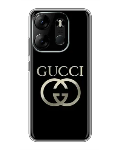 Чехол для TECNO Spark Go 2023 (BF7) с картинкой «Gucci — золото на черном» Чехол для TECNO Spark Go 2023 (BF7) с картинкой «Gucci — золото на черном»