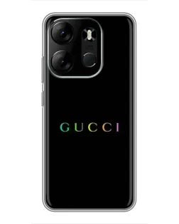 Чохол для TECNO Spark Go 2023 (BF7) з картинкою «Gucci — неоновий мінімалізм»