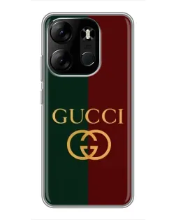 Чохол для TECNO Spark Go 2023 (BF7) з картинкою «Gucci — темно-зелений градієнт»
