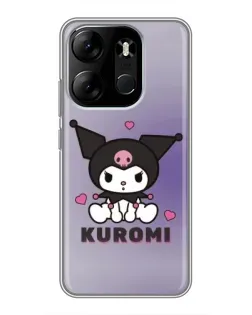 Чехол для TECNO Spark Go 2023 (BF7) с картинкой «Kuromi — фиолетовый арт» Чехол для TECNO Spark Go 2023 (BF7) с картинкой «Kuromi — фиолетовый арт»