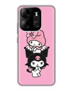 Чехол для TECNO Spark Go 2023 (BF7) с картинкой «My Melody и Kuromi» Чехол для TECNO Spark Go 2023 (BF7) с картинкой «My Melody и Kuromi»