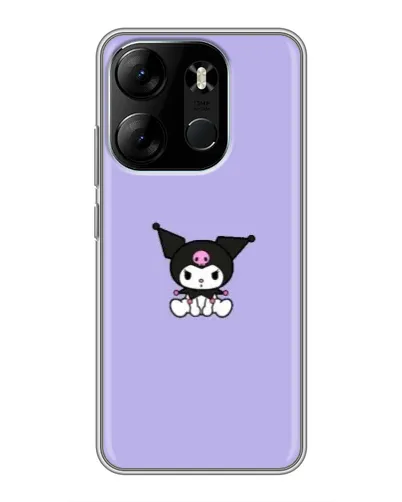 Чехол для TECNO Spark Go 2023 (BF7) с картинкой «Kuromi — фиолетовый минимализм»