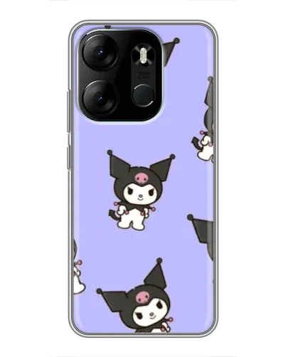 Чехол для TECNO Spark Go 2023 (BF7) с картинкой «Паттерн с Kuromi»