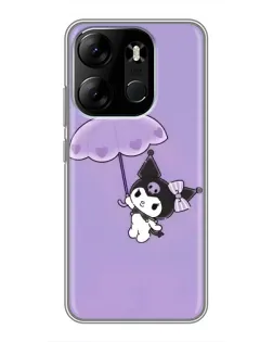 Чехол для TECNO Spark Go 2023 (BF7) с картинкой «Kuromi с зонтиком» Чехол для TECNO Spark Go 2023 (BF7) с картинкой «Kuromi с зонтиком»