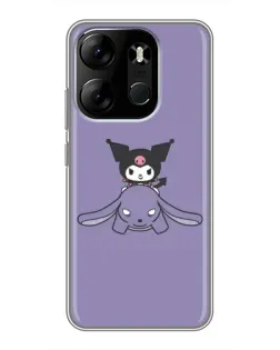 Чехол для TECNO Spark Go 2023 (BF7) с картинкой «Kuromi на лиловом фоне» Чехол для TECNO Spark Go 2023 (BF7) с картинкой «Kuromi на лиловом фоне»