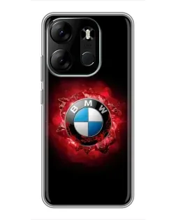 Чехол для TECNO Spark Go 2023 (BF7) с картинкой «Логотип BMW — вспышка»