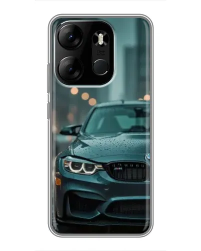 Чехол для TECNO Spark Go 2023 (BF7) с картинкой «BMW в огнях города» Чехол для TECNO Spark Go 2023 (BF7) с картинкой «BMW в огнях города»
