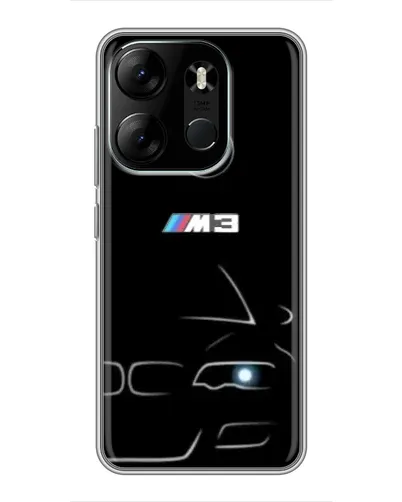 Чехол для TECNO Spark Go 2023 (BF7) с картинкой «Минималистичный принт BMW M3» Чехол для TECNO Spark Go 2023 (BF7) с картинкой «Минималистичный принт BMW M3»