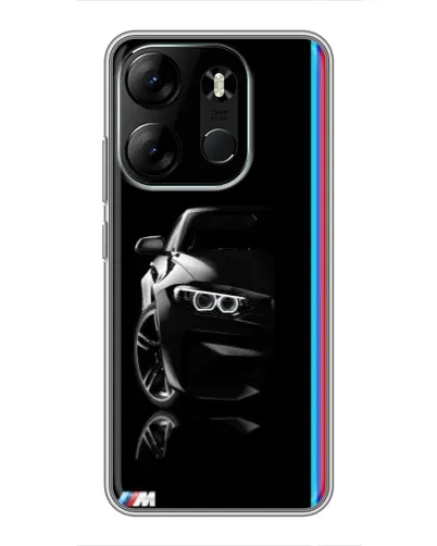 Чехол для TECNO Spark Go 2023 (BF7) с картинкой «Силуэт BMW в темноте» Чехол для TECNO Spark Go 2023 (BF7) с картинкой «Силуэт BMW в темноте»