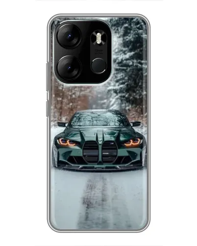 Чехол для TECNO Spark Go 2023 (BF7) с картинкой «BMW в зимнем лесу» Чехол для TECNO Spark Go 2023 (BF7) с картинкой «BMW в зимнем лесу»